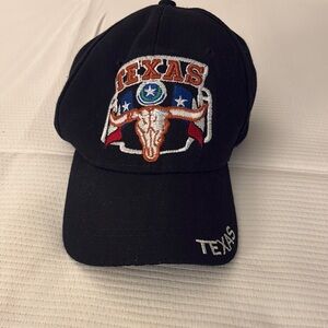 Texas longhorn Embroidered Black baseball cap/hat unisex